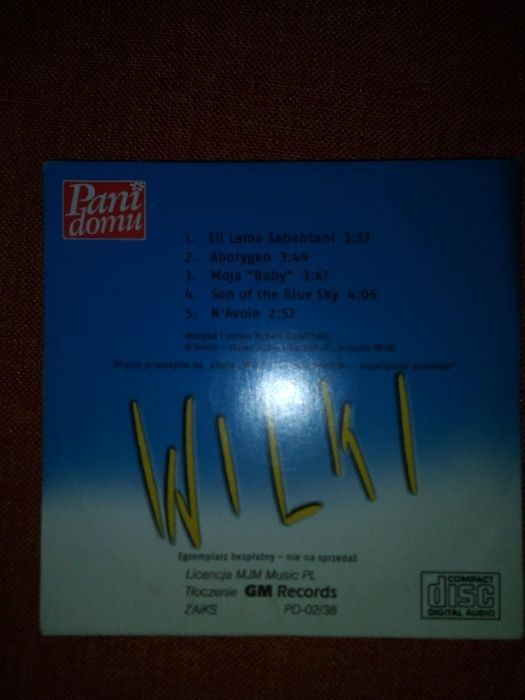 WILKI - płyta CD największe przeboje