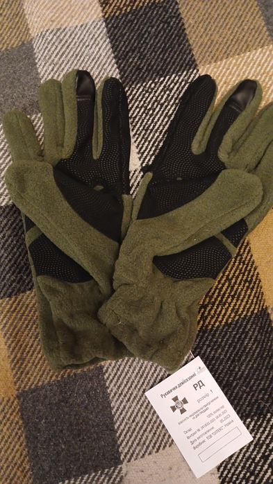 Рукавички демісезонні олива