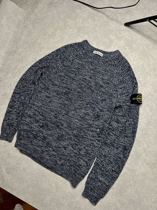 Свитер вязаный кофта Stone Island Винтаж оригинал размер M