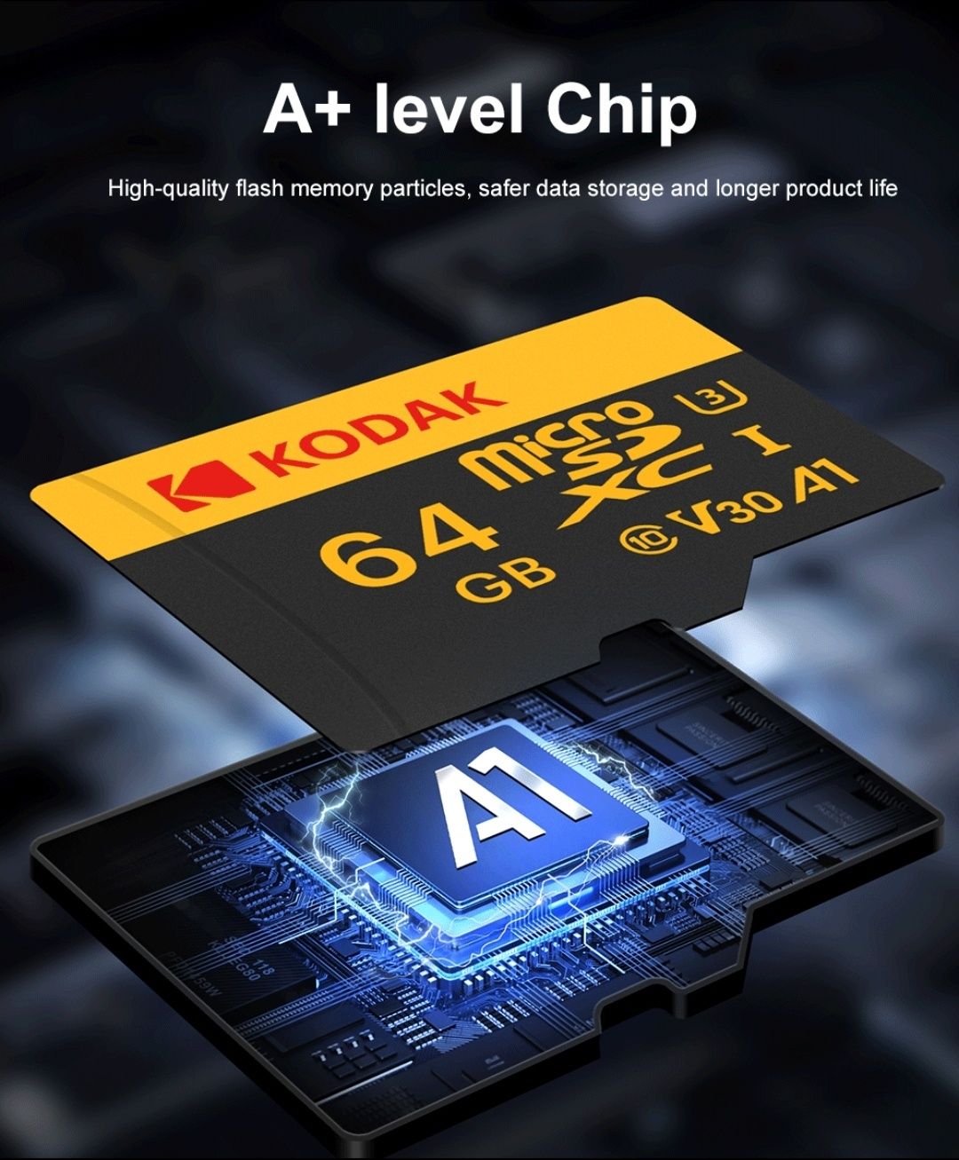 Karta Micro SD 128 GB KODAK / U3 / Claas 10 / V30/ 4K