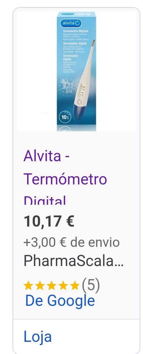 Termómetro flexível digital Alvita