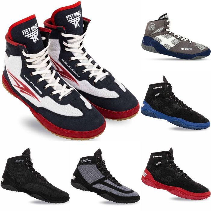 Обувь для борьбы/борцовки замшевые FISTRAGE Class: размер 33-45