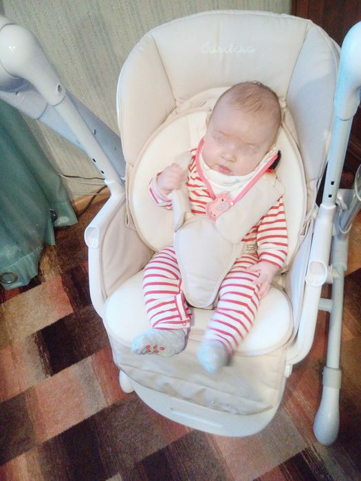 Huśtawka i krzesełko do karmienia 2w1 Caretero Indigo JAK NOWE !!!
