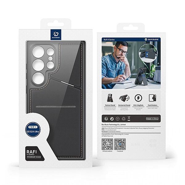 Etui Dux Ducis Rafi ll Mag do Samsung Galaxy S24 Ultra - czarne