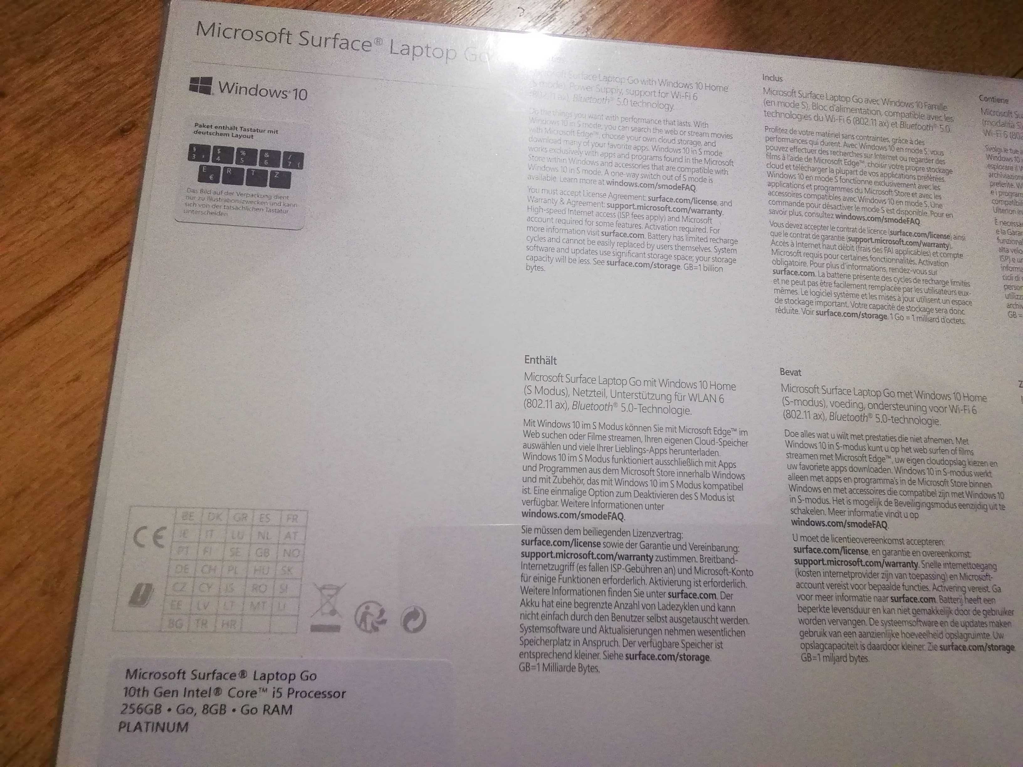 Laptop Microsoft Surface Go 10th Gen 8/256gb NOWY