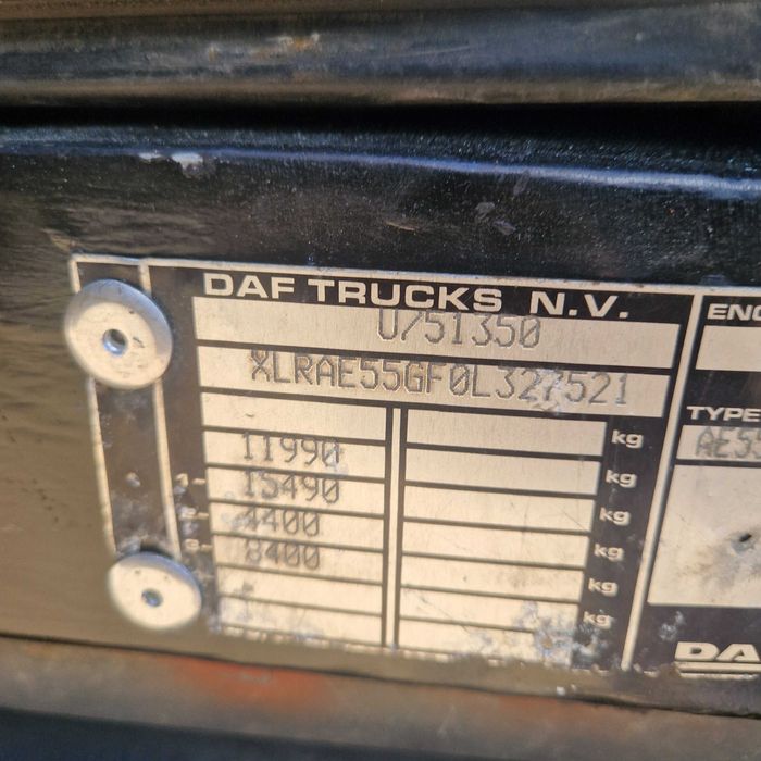 Daf LF55 dmc 12000 kg długa rama do zabudowy laweta kontener Euro 5