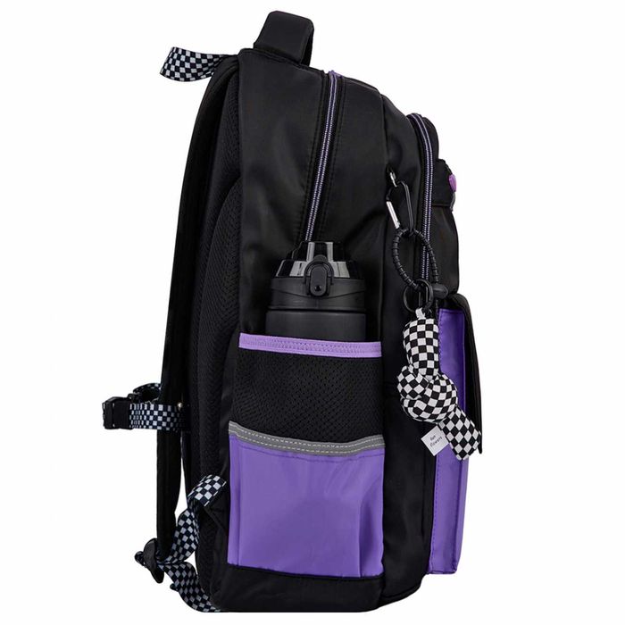 Рюкзак підлітковий шкільний YES Purple Hearts TS-48 на зріст 145-175см