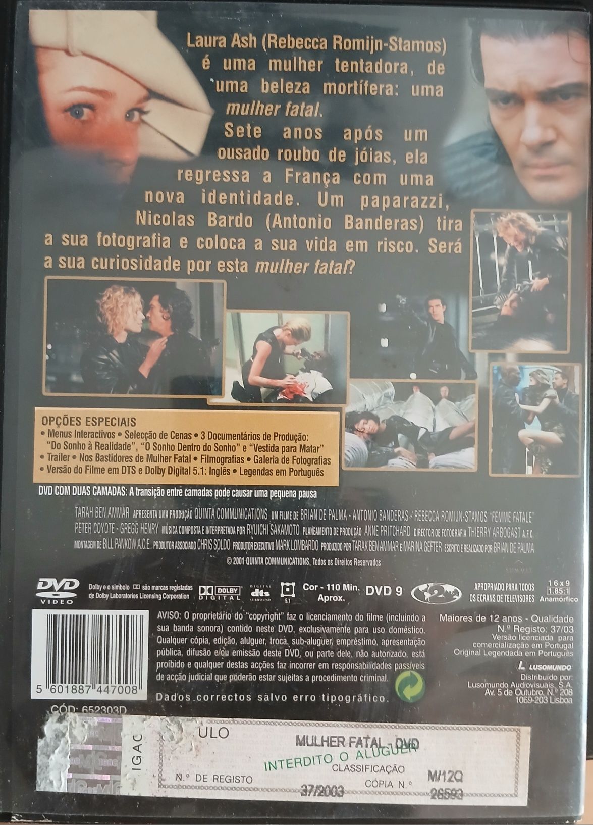 DVD Mulher Fatal de Brian De Palma