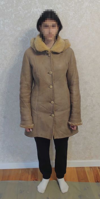 Женская дубленка (б/у, торг)