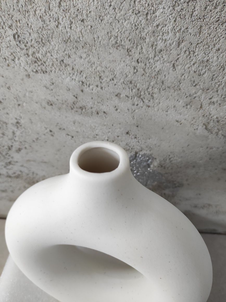 Zestaw 2 Wazonów ceramicznych, Nordic, pączek, 20 cm