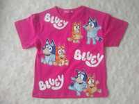 Różowa koszulka Bluey 98/104, 104, 116 bluzka T-shirt Blue i Bingo