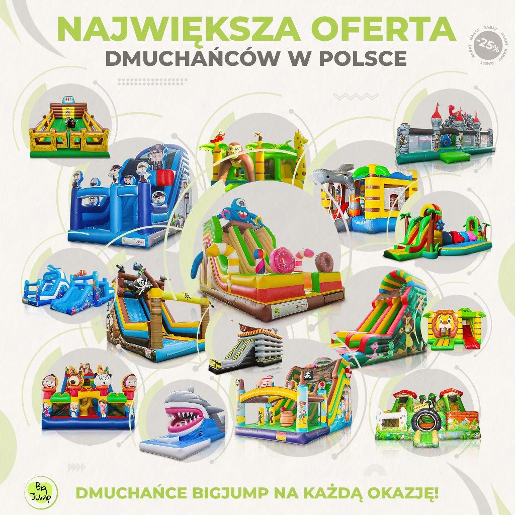 RATY 0% Dmuchańce dmuchane zamki place zabaw dmuchana a zjeżdżalnia