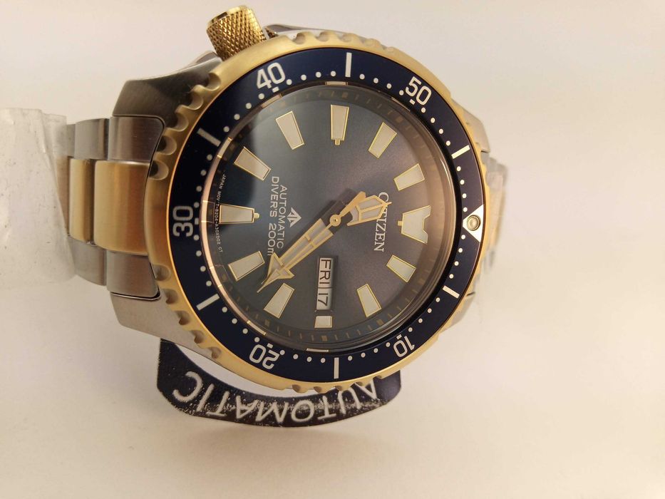 Японские 200м дайверы Citizen NY0154-51L механика автоподзавод, сапфир