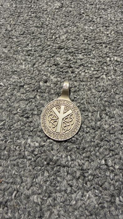 Серебряный 9г Руны Амулет Удачи, Денег и Защиты Рунический Оберег