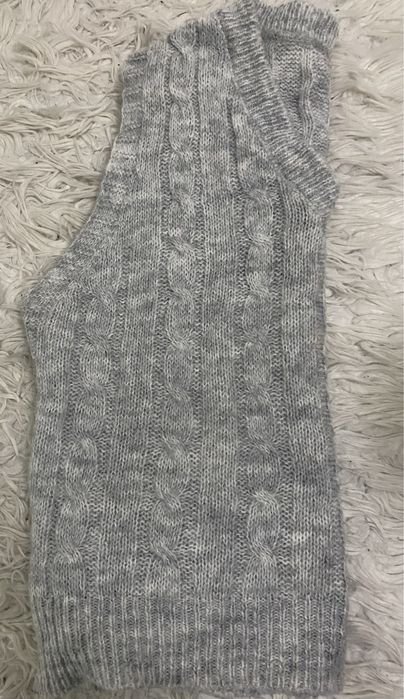 Colete Malha Cinzento Novo