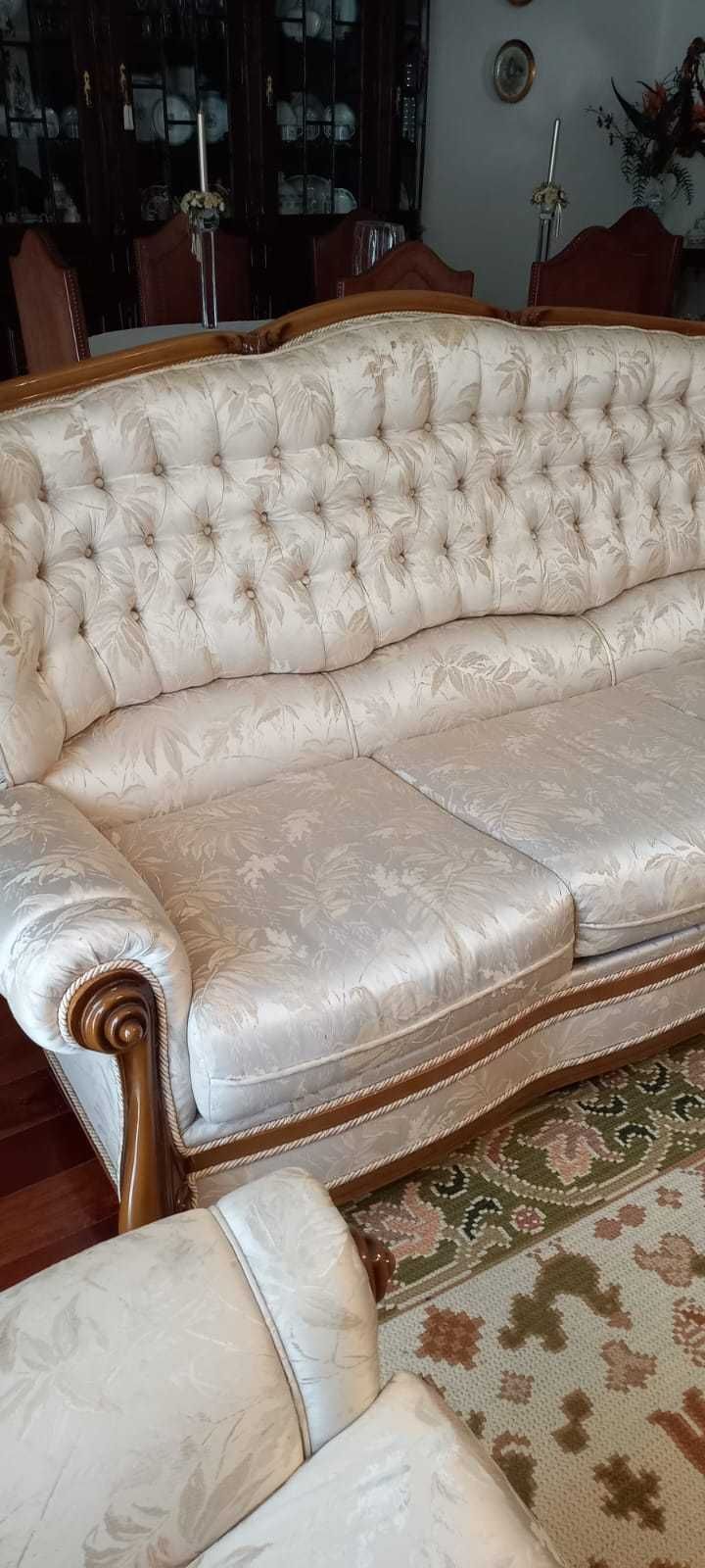 Conjunto de sofá cama 3 lugares + 2 individuais