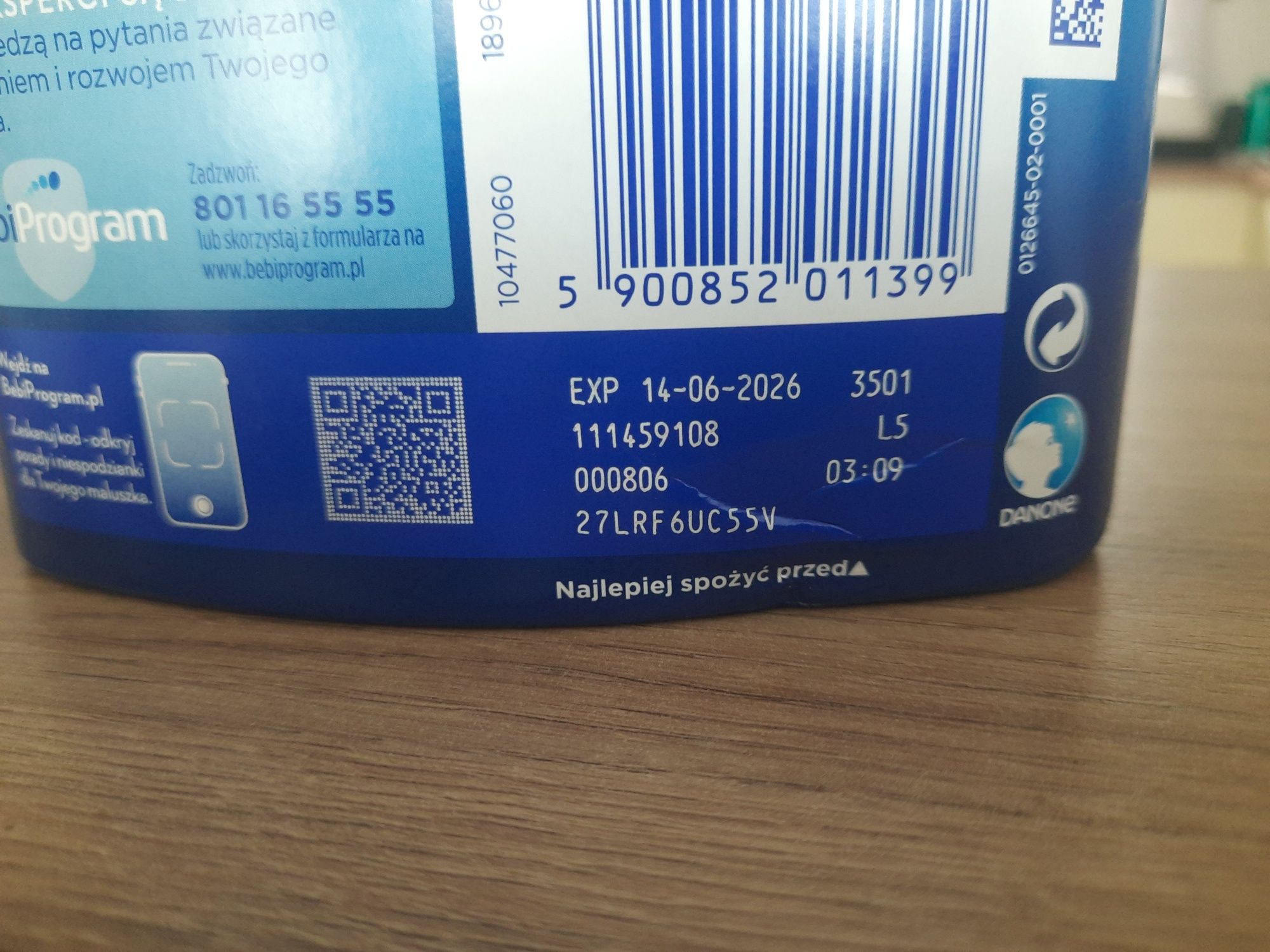Mleko bebilo. 3 pronutra