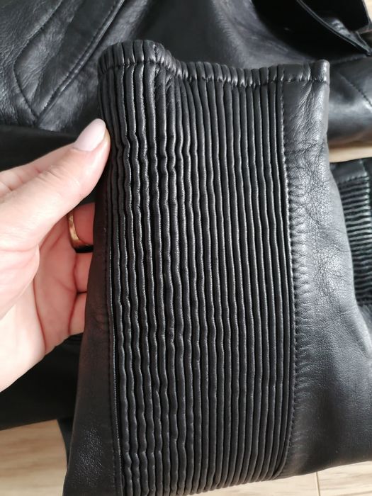 Spodnie skórzane H&M Moschino rozm. 36