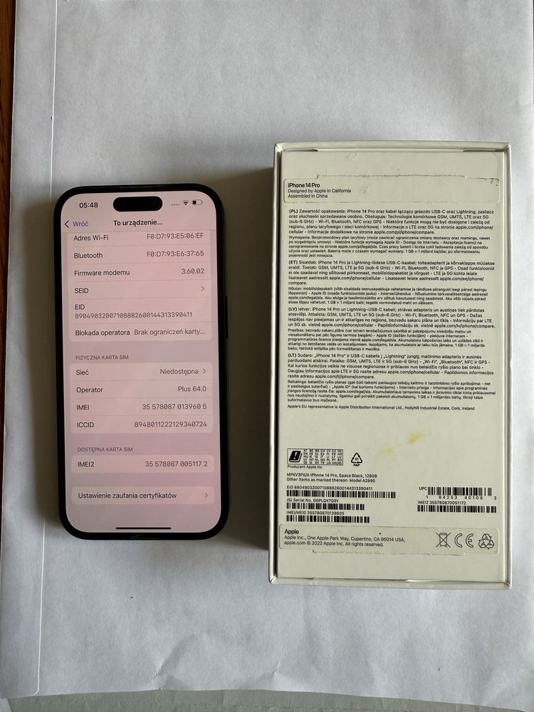 Iphone 14pro 128 g