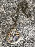 Relogio bolso vintage com corrente