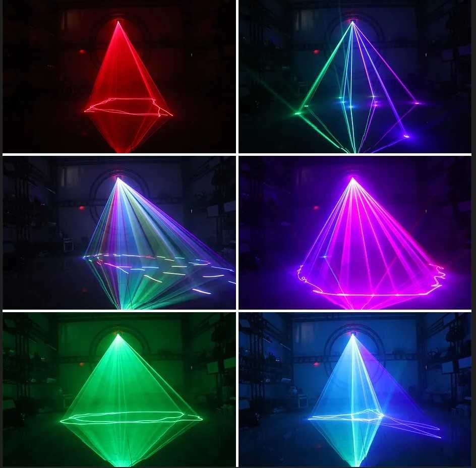 Laser dyskotekowy 500mW + pilot
