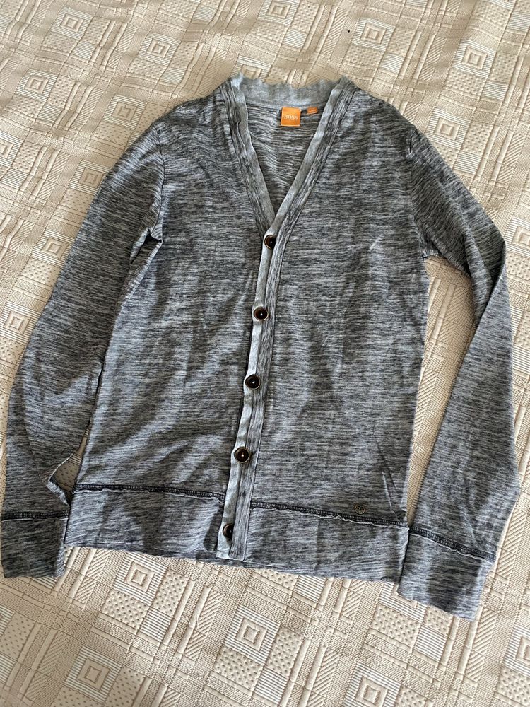 Hugo Boss męski sweter kardigan z bawełny