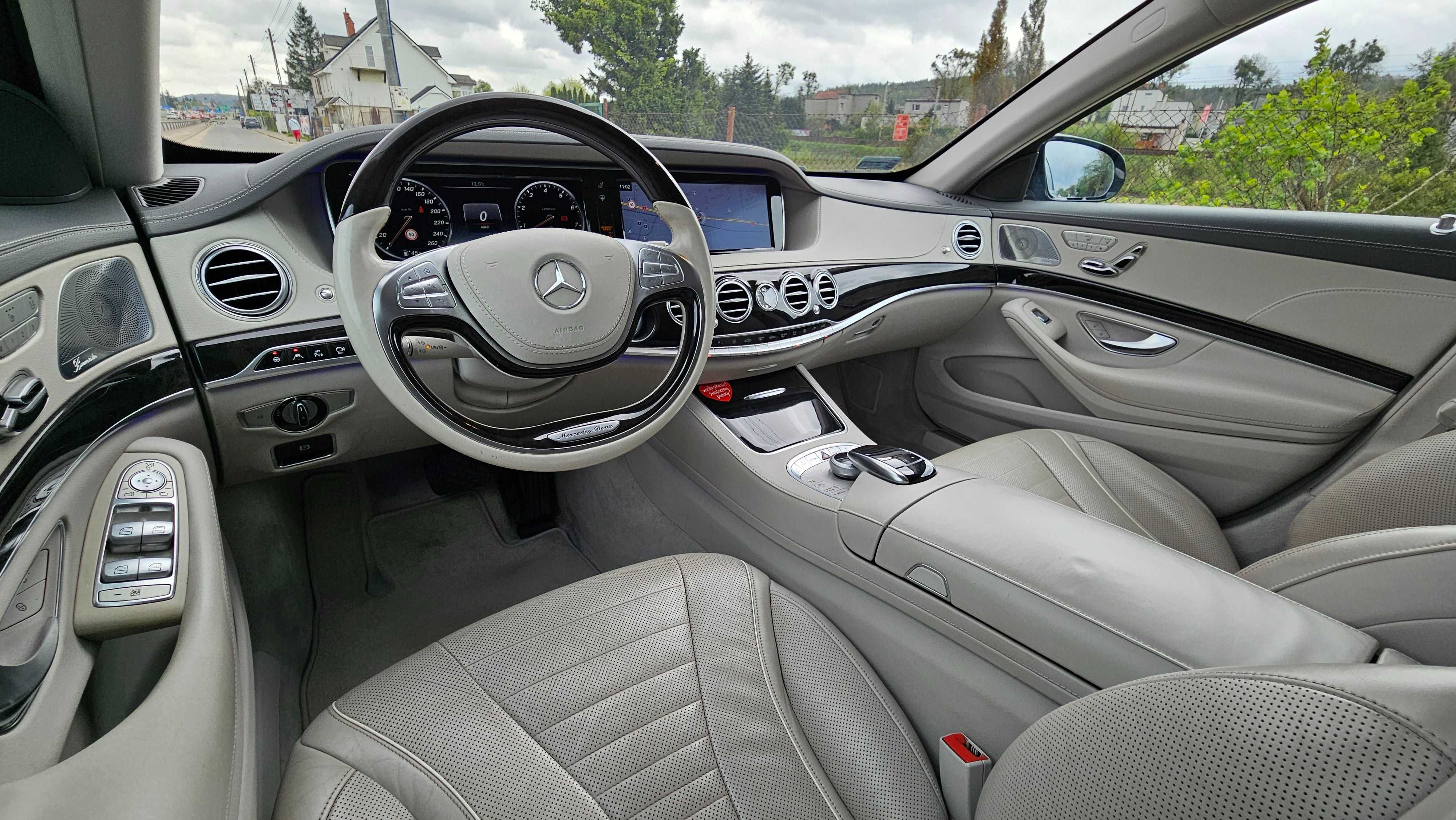 Mercedes S 500 4-Matic / Polski salon / Night Vision / Soft close