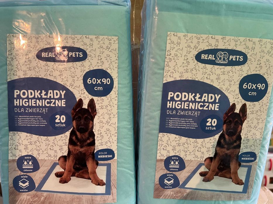 Podkład Maty Higieniczne dla Psa Nauka Sikania XL 60x90cm Grube 40 szt