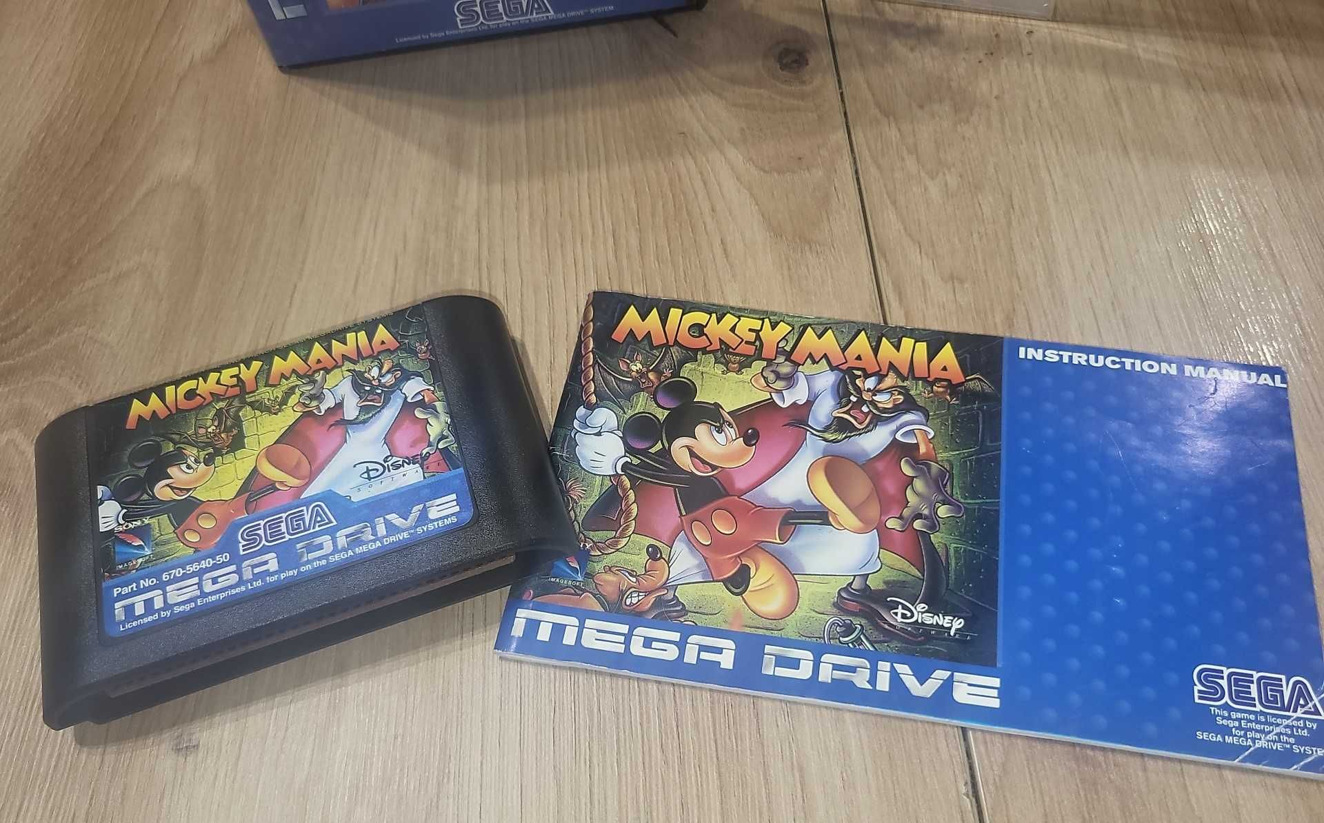 Gra Mickey Mania - SEGA Mega Drive - BDB- stan Komplet +Protektor