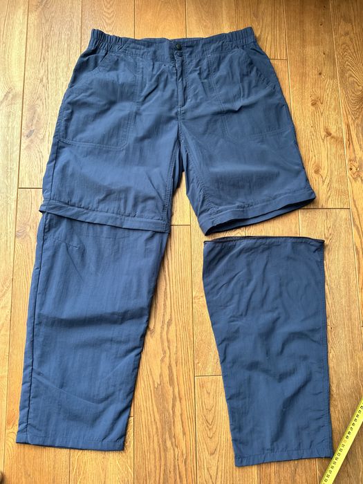 Kathmandu szarogranatowe 42 spodnie damskie trekking 2w1 odsuwane