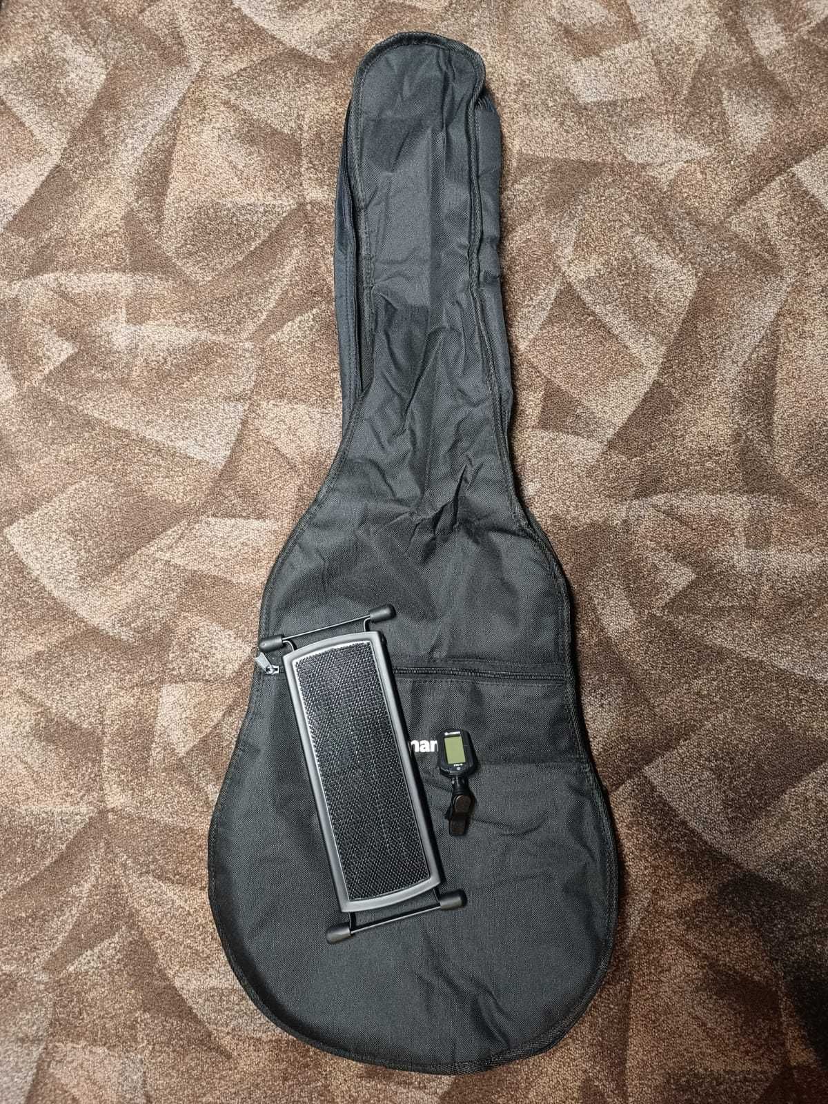 Gitara klasyczna + Akcesoria (pokrowiec, stroik, podnóżek) GRATIS!