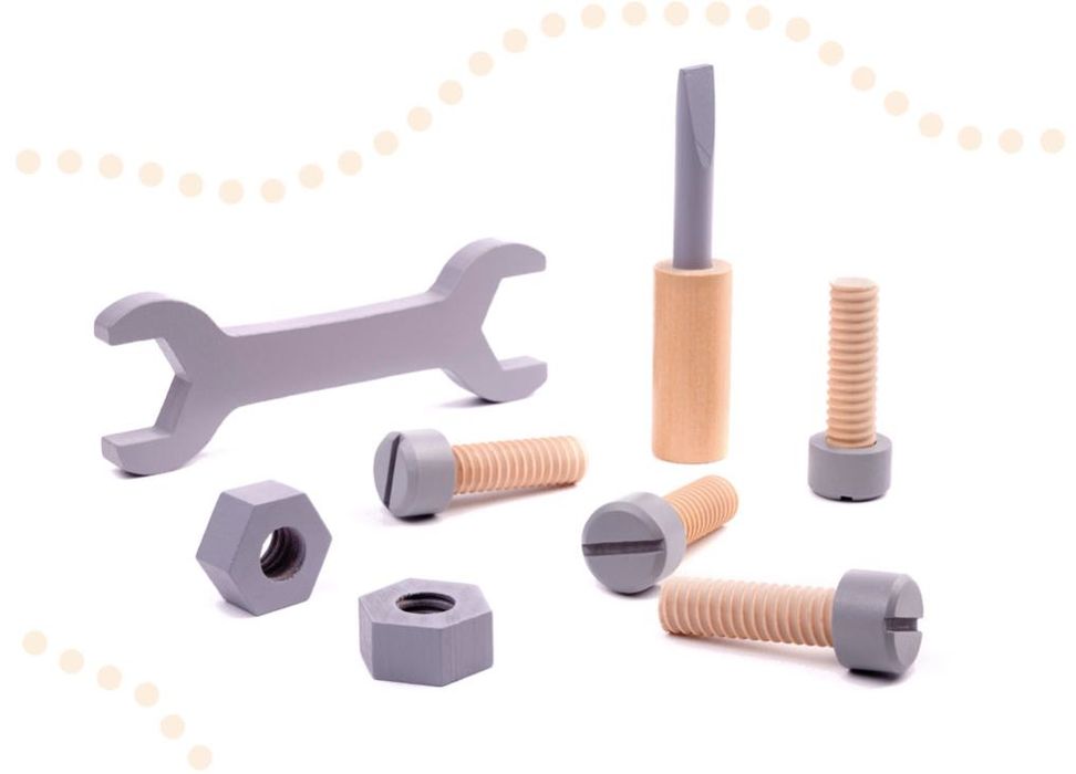 Warsztat z narzędziami drewniany zestaw DLA CHŁOPCA majsterkowicza