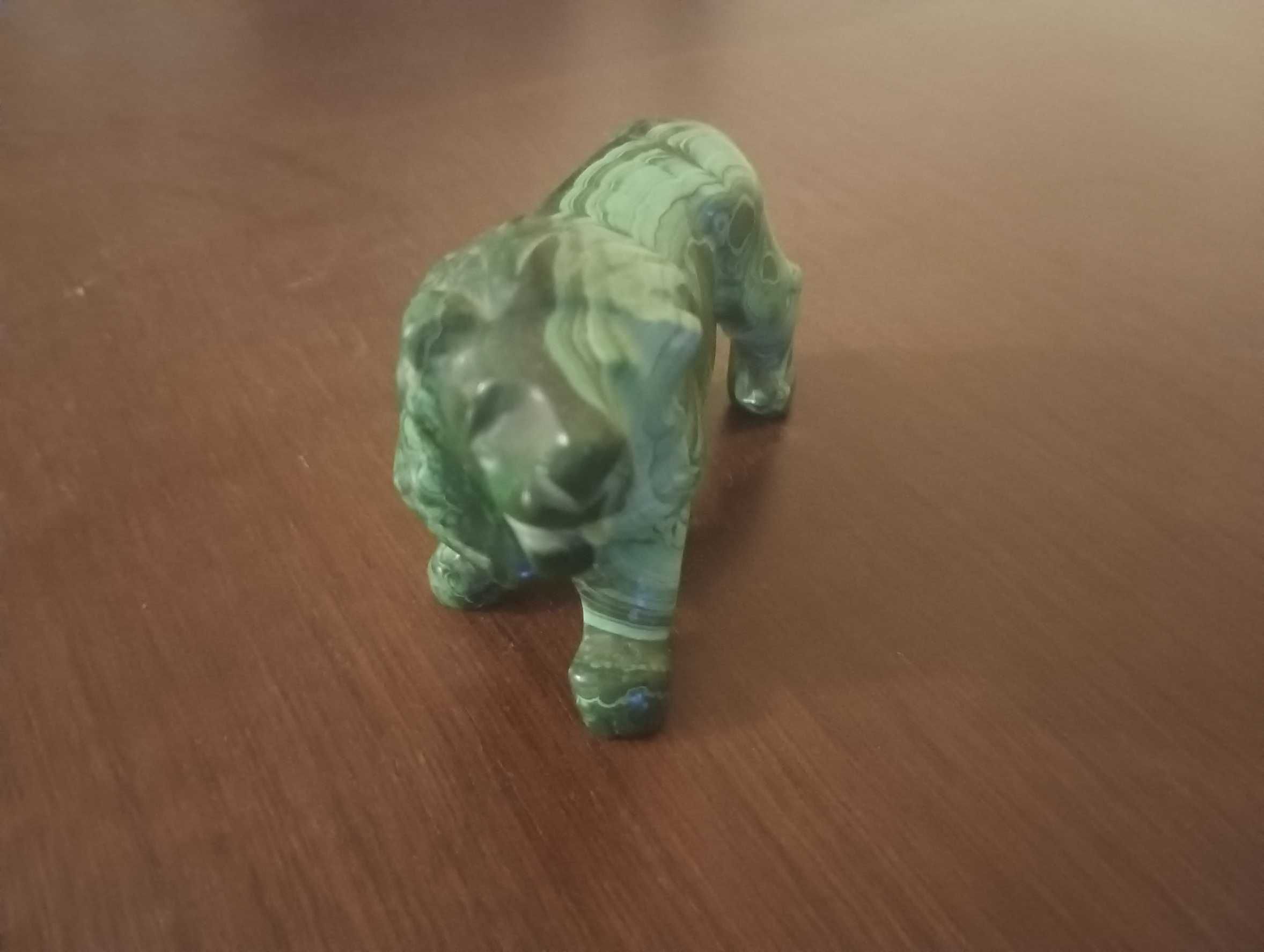 Leão esculpido em malaquite, Arte Africana, não é chines