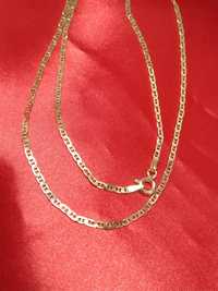 Złoty łańcuszek damski męski, złoto 585, dł. 55 cm