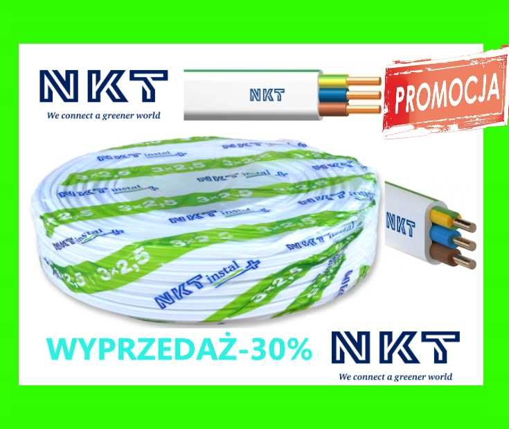 Przewód NKT Instal Plus YDYp Kabel 3x2,5 100MB  ZAPRASZAM.