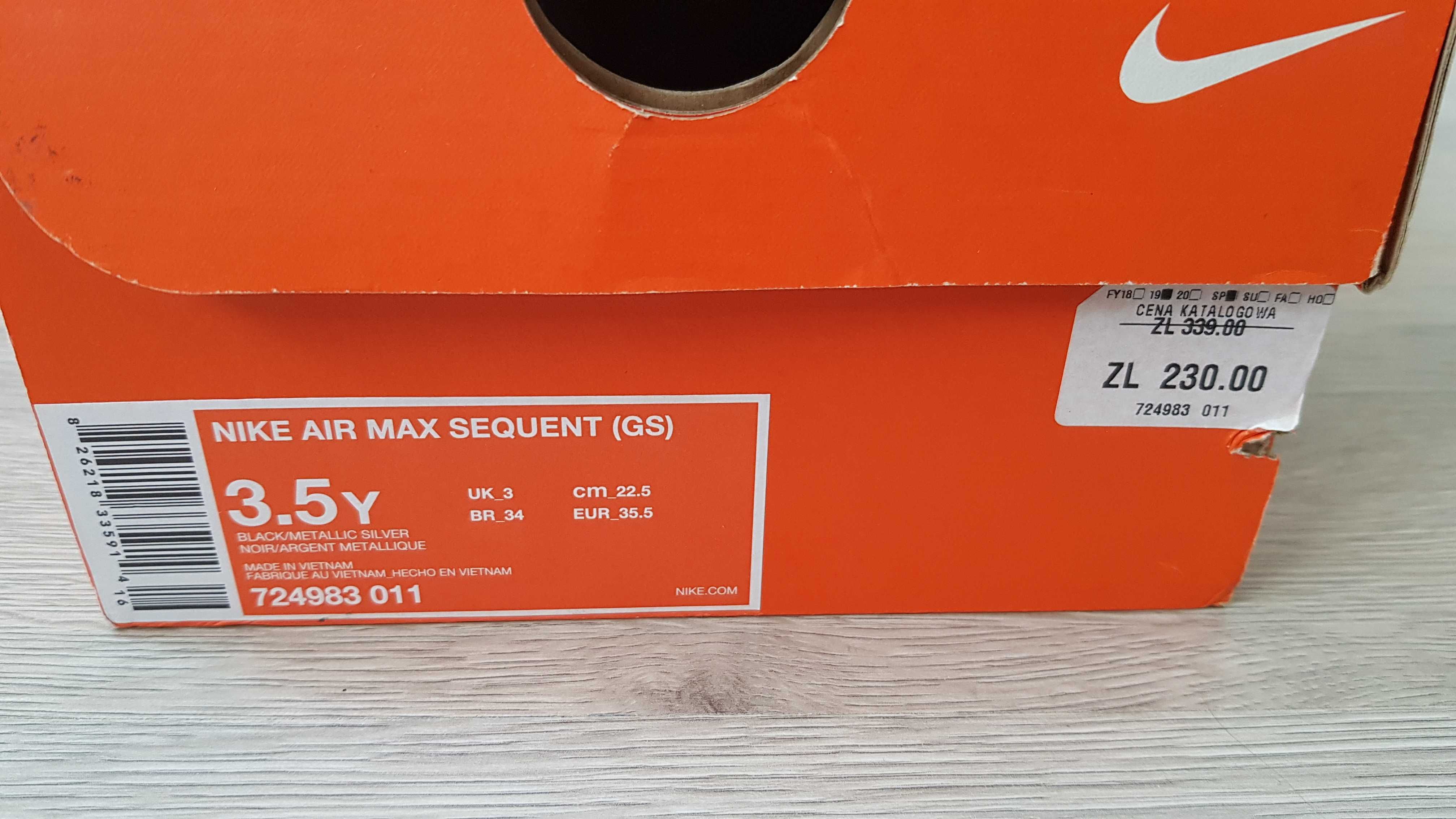 Buty Nike air max r.35,5