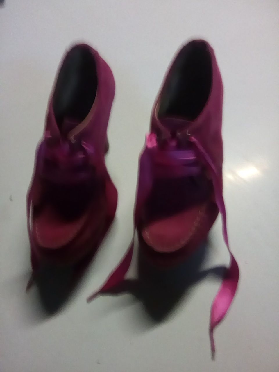 Sapatos rosa em camurça n 36