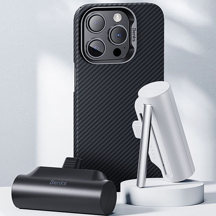 Benks Power bank 5000mAh PB15 Mini - Typ C - czarny
