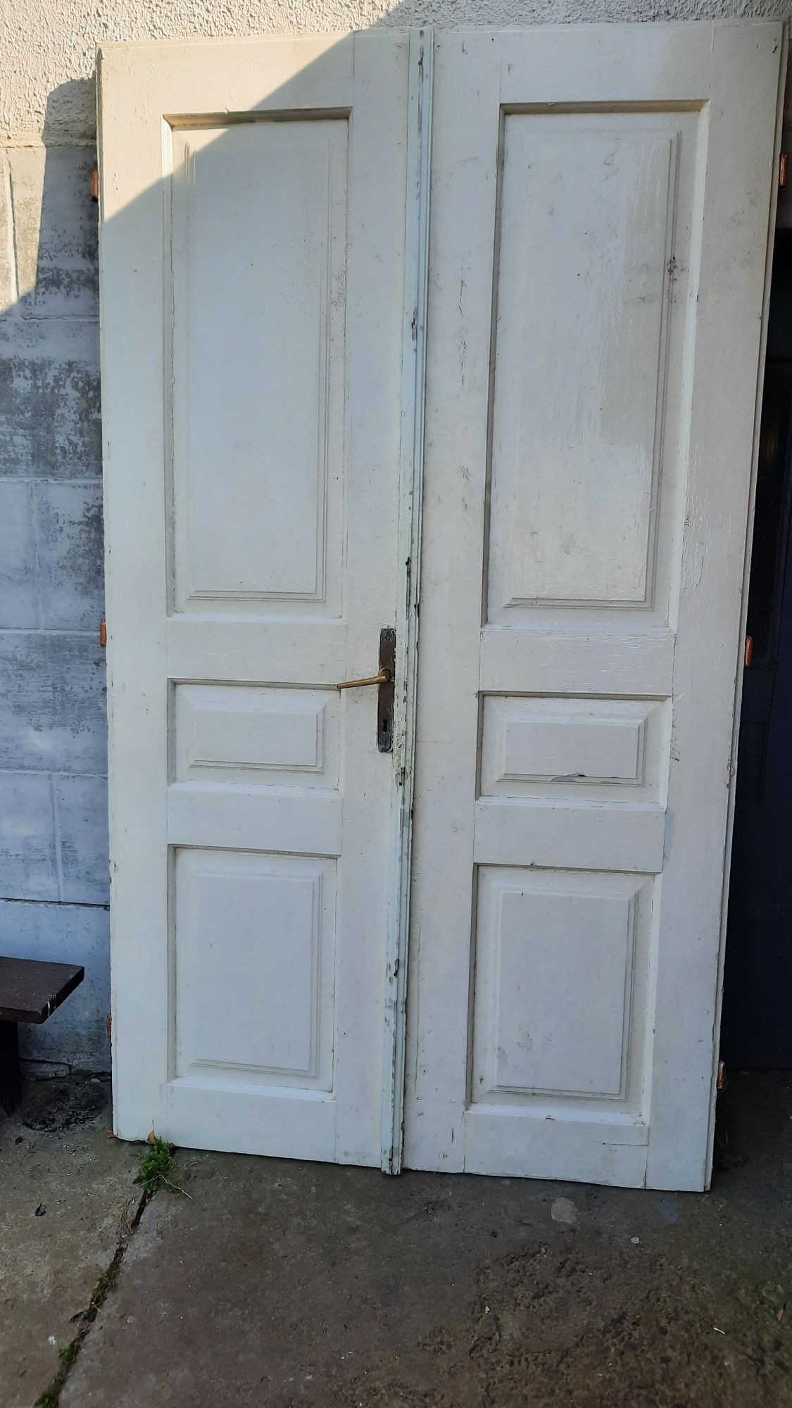 Двері дерев'яні двохстулкові з модрини