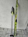 Narty biegowe biegowki fischer 110 cm NNN. kijki 95cm Buty r. 29