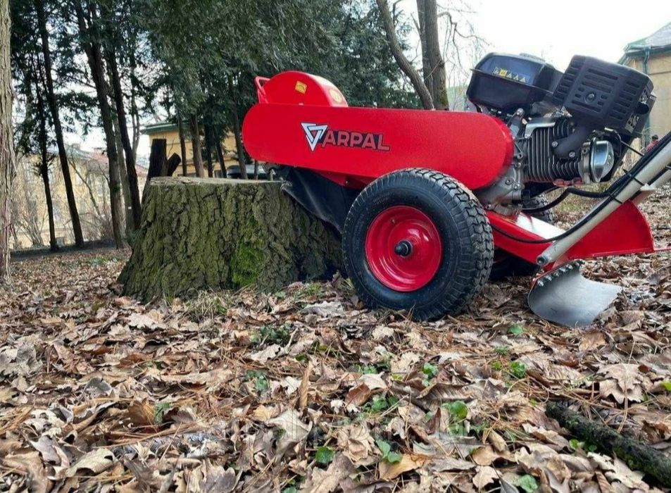 Зрізання аварійних дерев оренда подрібнювача гілля-пнів демонтаж спору