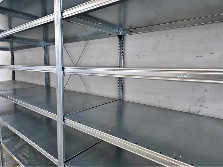 Regał Metalowy 62x220x400cm/21 Magazynowy Ocynk Garaż Piwnica Warsztat