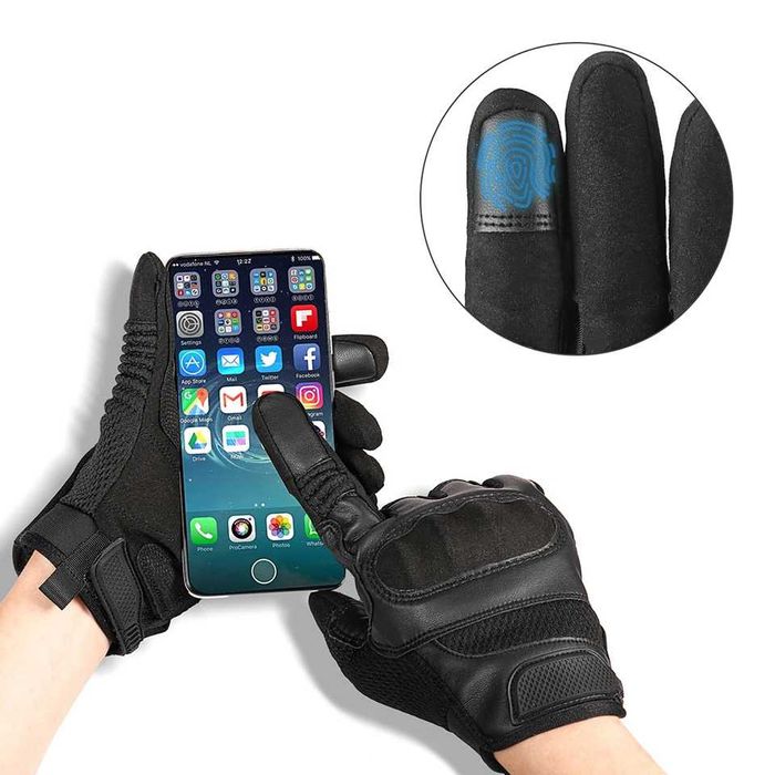 Luvas moto com proteções anti-escorregadias M L XL