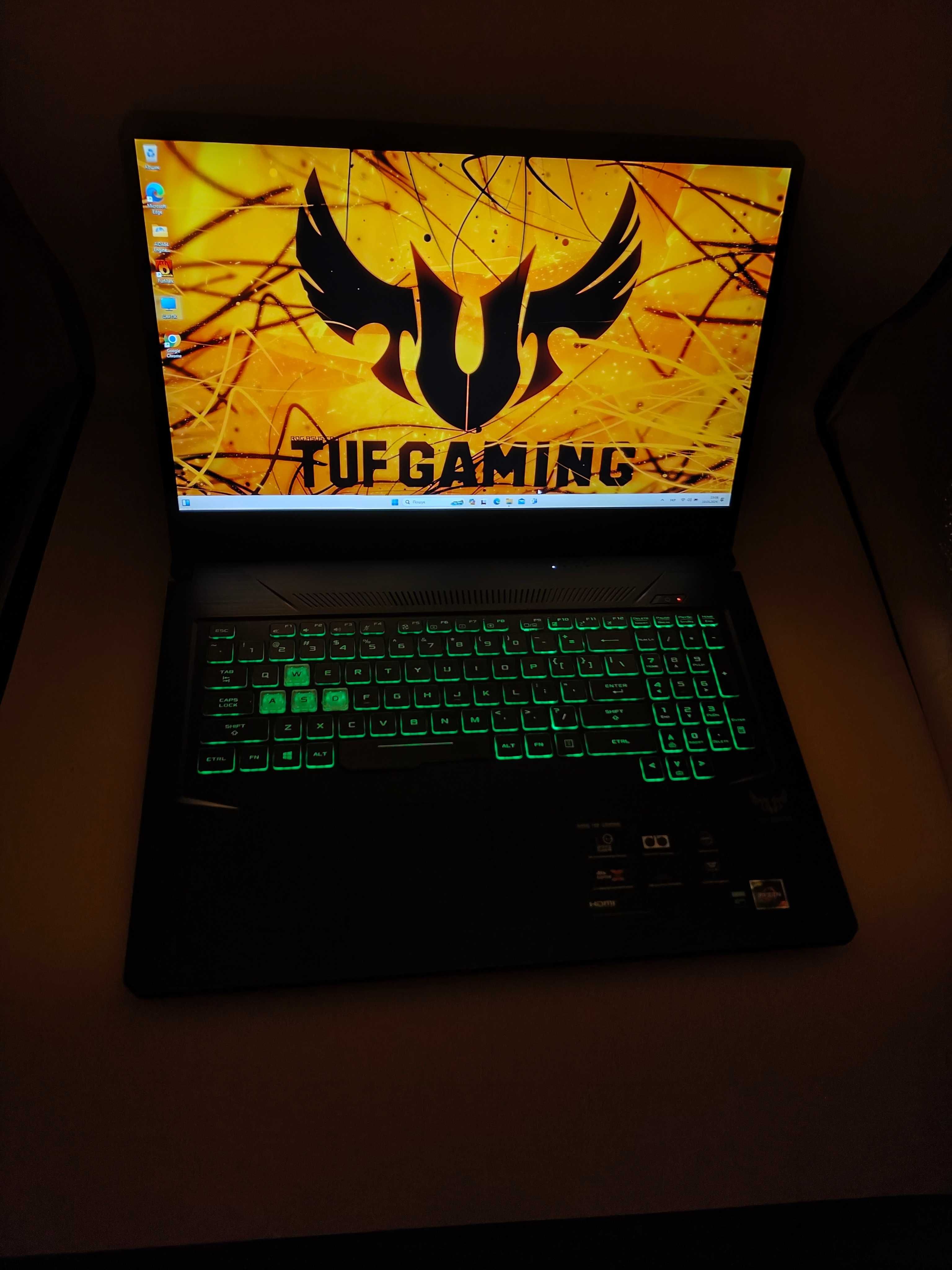 Ігровий ноутбук  Asus TUF Gaming FX705D 17" Ryzen5/GTX1650/16/512SSD