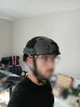 Capacete + Óculos Airsoft