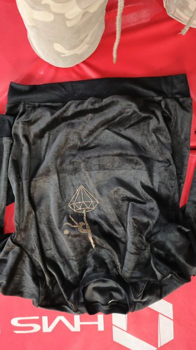 Strój treningowy, komplet welurowy do gimnastyki artystycznej/Merino!