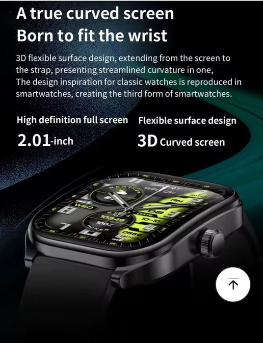 Smartwatch Aolon Watch HD 3D Curved Screen  2,01' . Niebieski.