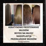 Keratynowe prostowanie włosów, nanoplastia dojazd do klienta mobilne