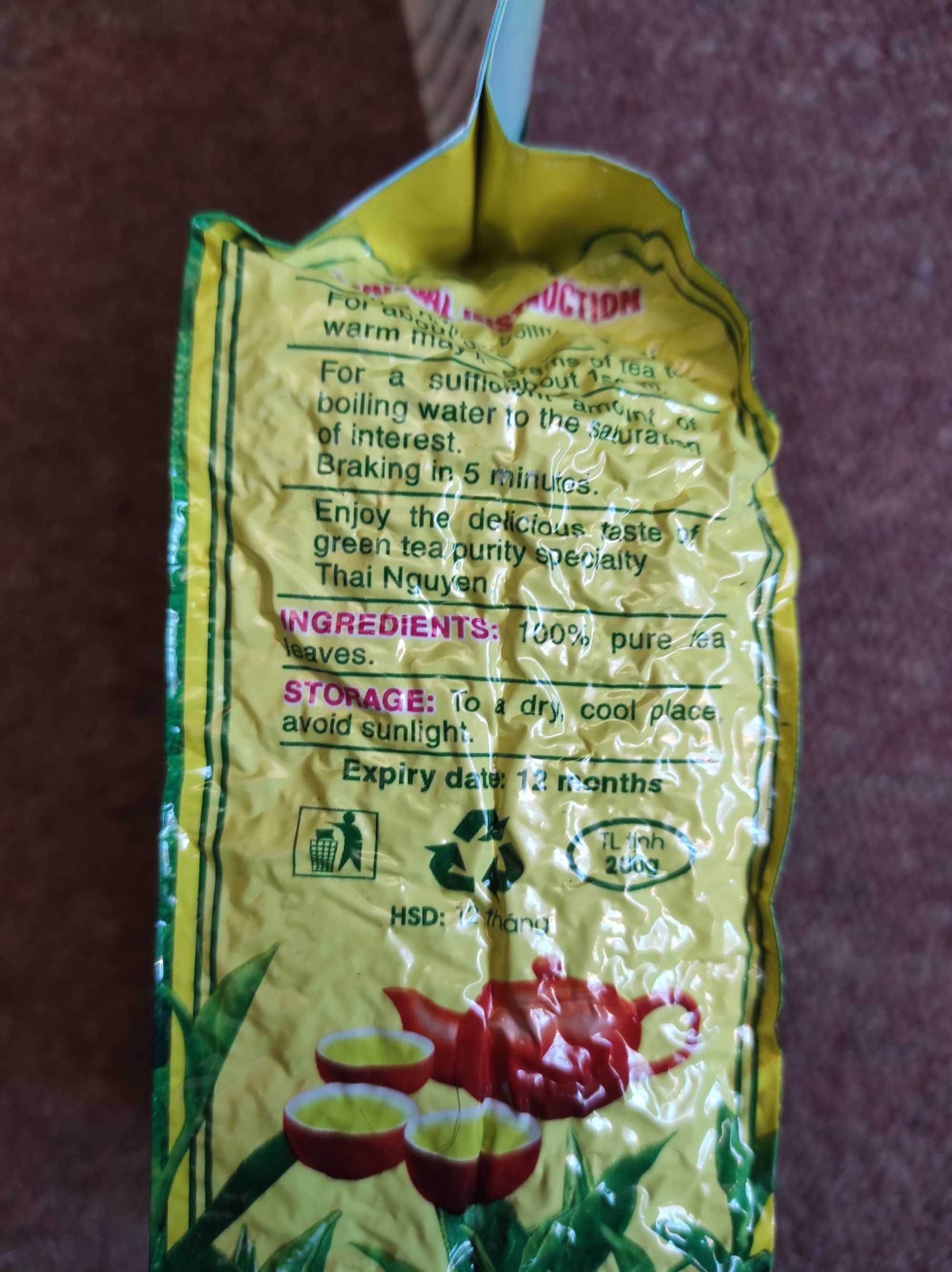 Zielona Herbata 200 gram , Thai Nguyen , Wietnamska