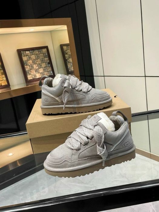 UGG Lowmel Sneaker beige | Угги Лавмел Сникерсы ботинки высокие